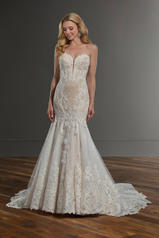 1046 Ivory Lace/Tulle/Honey Gown/Ivory Tulle Illusion front