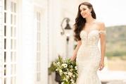 1057 Ivory Lace/Tulle/Honey Gown/Ivory Tulle Illusion detail