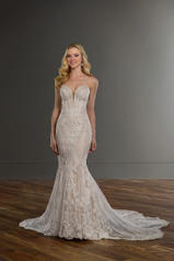 1060 Ivory Silver Lace Over Ivory Gown With Ivory Tulle front
