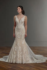 1078 Ivory Lace/Tulle/Honey Gown/Ivory Tulle Illusion front
