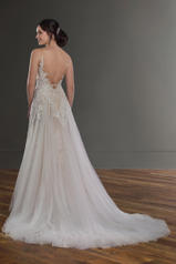 1087 Ivory Lace/Tulle/Honey Gown/Ivory Tulle Illusion back