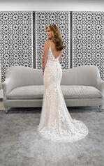 7312 (WH-WHT)White Lace And Tulle Over White Gown back