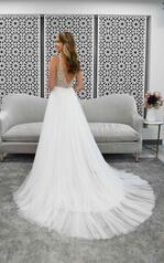 7328 (IVRM-PL)Ivory Tulle Over Rum Gown With Porcelain  back
