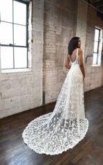 1330 Ivory Lace And Tulle Over Honey Gown back