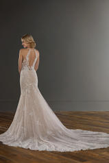 1114 Ivory Lace And Tulle Over Ivory Gown With Porcelai back