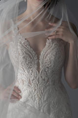 1122 Ivory Gown With Ivory Tulle Illusion detail