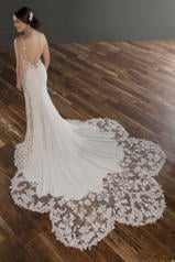 1128 Ivory Lace And Luxe Crepe With Ivory Panel And Ivo back