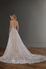 1137 Ivory Lace And Tulle Over Ivory Gown With Ivory Tu back
