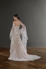 1147 Ivory Lace And Tulle Over Ivory Gown With Porcelai back