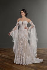 1147 Ivory Lace And Tulle Over Ivory Gown With Ivory Tu front