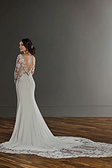 1158 Ivory Gown With Java Tulle Illusion back