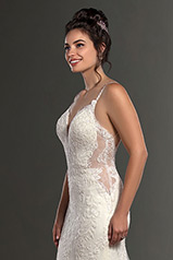 1171 Ivory Lace And Tulle Over Honey Gown With Java Tul detail
