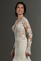 1180 Ivory Gown With Java Tulle Illusion detail