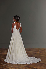 1208 Ivory Lace And Natural Bellagio Crepe back