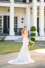 1236 Ivory Lace And Tulle Over Honey Gown With Java Tul back