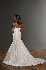 1246 Ivory Lace And Tulle Over Maple Gown back