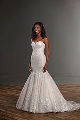 1246 Ivory Lace And Tulle Over Maple Gown front