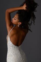 1250 Ivory Lace Ivory And Stone Tulle Over Honey Gown W back