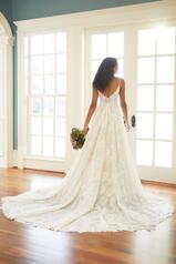 1263 Ivory Lace Tulle And Moscato Royal Organza Over Mo back