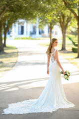 1294 Ivory Gown With Java Tulle Illusion back