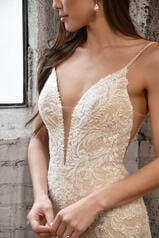 1348 (iviv-iv) Ivory Lace And Tulle Over Ivory Gown Wit detail