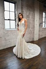 1348 (iviv-iv) Ivory Lace And Tulle Over Ivory Gown Wit front