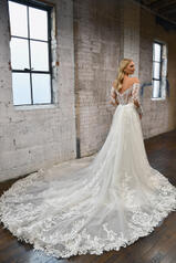 1359 (iviv-iv) Ivory Lace And Tulle Over Ivory Gown Wit back
