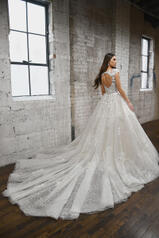 1371 (isiv-iv) Ivory Silver Lace And Ivory Tulle Over I back
