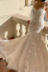 1375 Tulle And Royal Organza Over Ivory Gown front