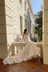 1375 Tulle And Royal Organza Over Ivory Gown front