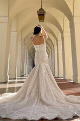 1375 Tulle And Royal Organza Over Ivory Gown back