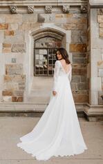 7291 (IV-IV)Ivory Gown With Ivory Tulle Plunge back