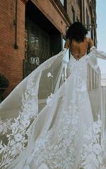 Bowie (iviv-iv) Ivory Lace And Tulle Over Ivory Gown Wit back