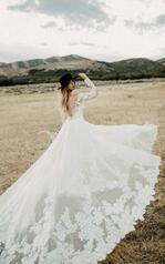 1337 Ivory Lace And Tulle Over Ivory Gown With Ivory Sl back