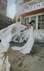 Bowie (iviv-iv) Ivory Lace And Tulle Over Ivory Gown Wit front