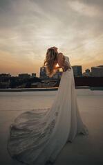 Delta (iv-iv)ivory Gown With Ivory Tulle Illusion back