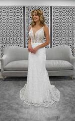 7172 (IV-IV)Ivory Gown With Ivory Tulle Plunge front