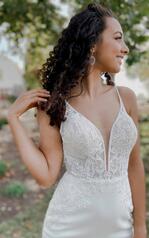 7185 (IV-IV)Ivory Lace And Tulle Over Ivory Gown With I detail