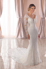 6729 Ivory Lace/Tulle/Ivory Imperial Crepe/Ivory Tulle  front