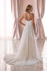 6744 Ivory Lace/Tulle/Almond Gown back