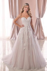 6745 Ivory Lace/Tulle/Moscato Gown front