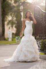 6750-CL Ivory Silver Lace/Antique Ivory Gown/Java Tulle Il front