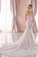 6753 Ivory Lace/Tulle/Ivory Gown/Java Tulle Plunge back