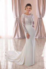 6817 Ivory Gown/Sheer Ivory Bodice front