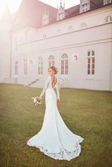6817 Ivory Gown/Sheer Ivory Bodice back