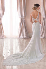 6834 Ivory Gown/Ivory Tulle Illusion back