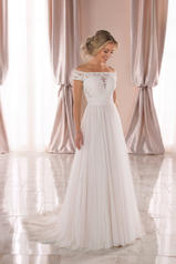 6862 White Lace And French Tulle With Porcelain Tulle L front