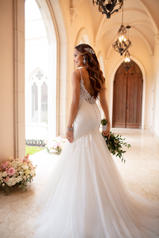 6883 Ivory Gown With Ivory Tulle Illusion back