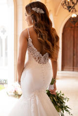 6883 Ivory Gown With Ivory Tulle Illusion back