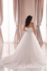 6898 Ivory Tulle Over Ivory Gown back